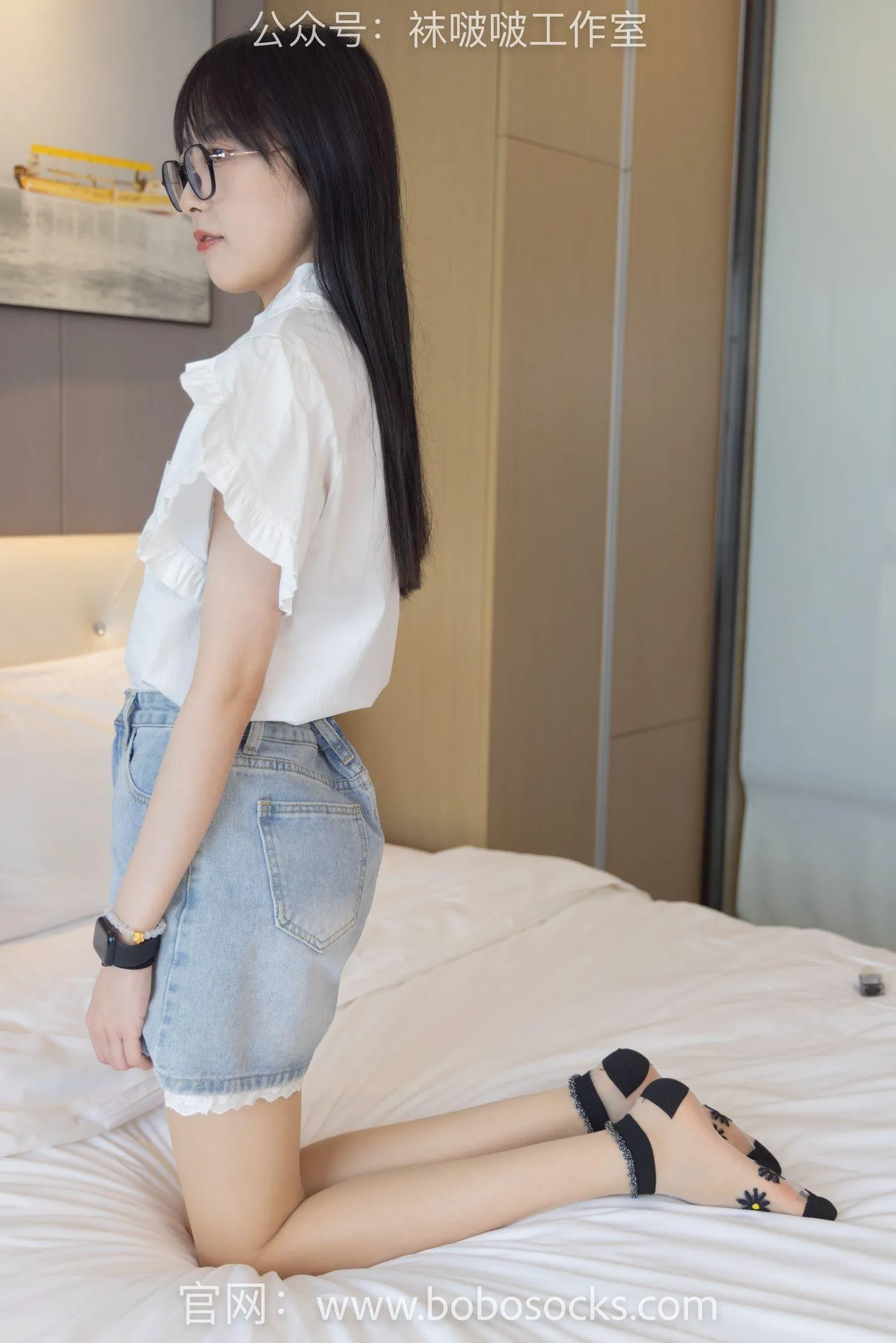 [BoBoSocks袜啵啵]NO.097 稚予-板鞋、玻璃丝短袜、肉丝 [140P]插图6